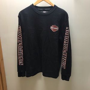 Black long sleeve Harley-Davidson shirt